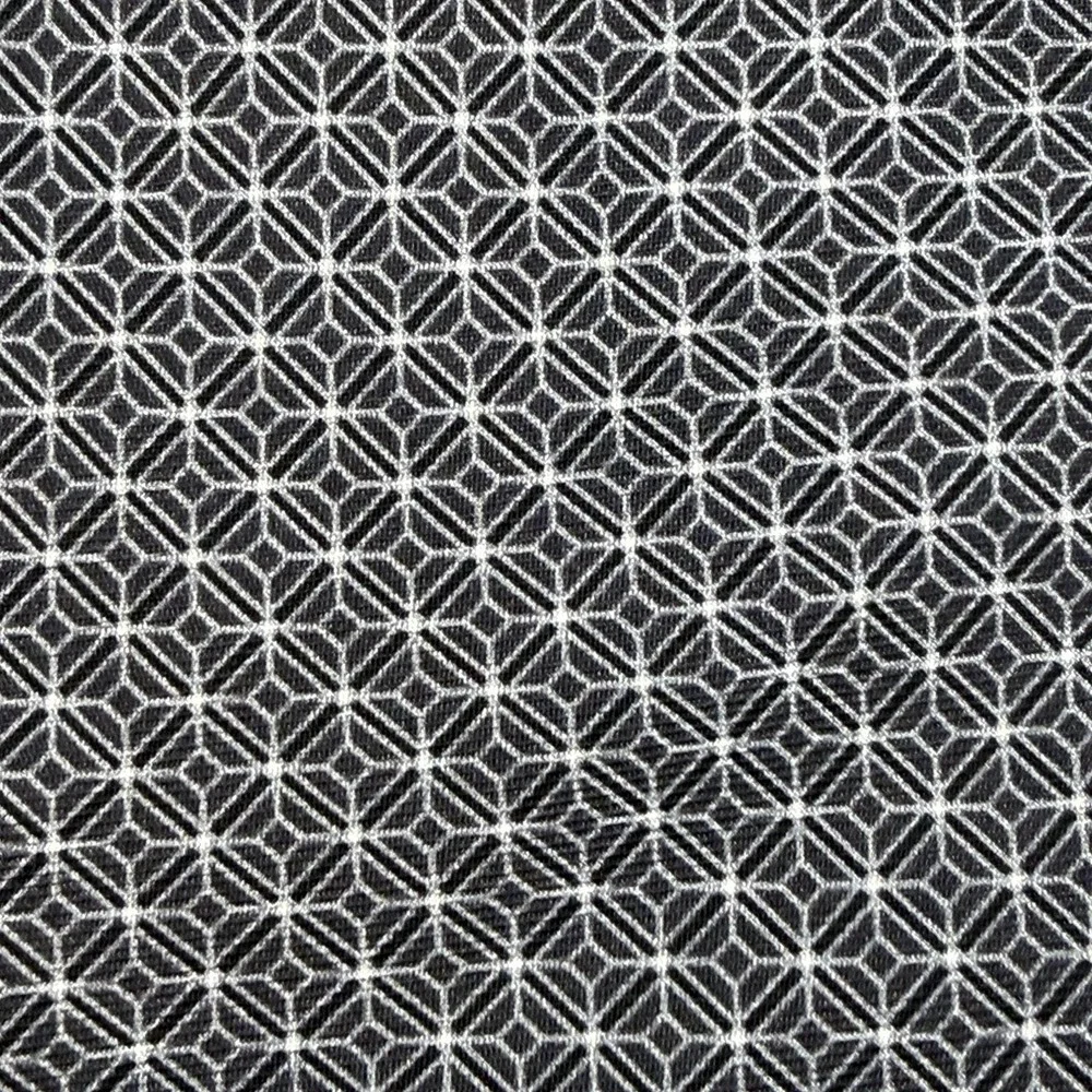 Vintage Battistoni Roma Italy 100% Silk Gray Geometric Men's Neck Tie 59x3.25